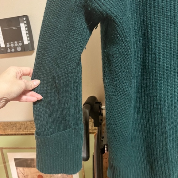 Cashmere sweater, cozy, oversized. By Halogen. Teal blue - Picture 2 of 7